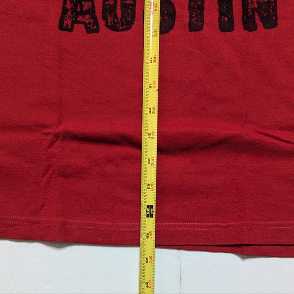 Stone Cold Steve Austin red shirt. 3:16 WWE mens large. Used. Ripple Junction - Picture 6 of 7